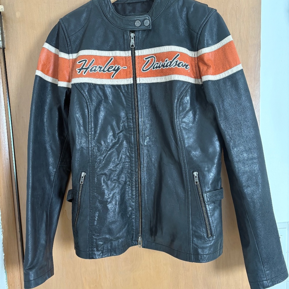 Women’s Large Tall Harley Davidson Leather Jacket